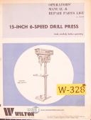 Wilton 3800, 15 Inch Drill Press Operations and Parts Manual 197932.00